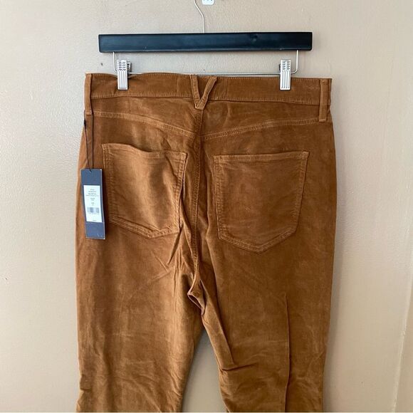 Veronica Beard Carson Corduroy Kick-Flare Pants tan brown bells jeans NWT 32 - Picture 7 of 12